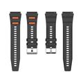 Huawei Watch GT 7/GT 7 Pro sportsrem i silikone med hurtigudløser i to farver - sort / orange