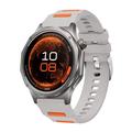 Huawei Watch GT 7/GT 7 Pro sportsrem i silikone med hurtigudløser i to farver - grå / orange