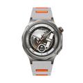 Huawei Watch GT 7/GT 7 Pro sportsrem i silikone med hurtigudløser i to farver - grå / orange