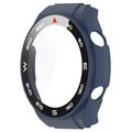 Huawei Watch Ultimate Plastikcover med Skærmbeskyttelse Hærdet Glas - Mørkeblå