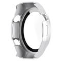 Huawei Watch Ultimate Plastikcover med Skærmbeskyttelse Hærdet Glas - Sølv