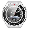 Huawei Watch Ultimate Plastikcover med Skærmbeskyttelse Hærdet Glas - Sølv