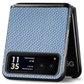 Motorola Razr 40 Hybrid Cover - Karbonfiber - Blå
