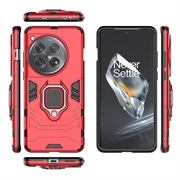 OnePlus 12 Hybrid Cover med Ring Holder - Rød