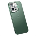 iPhone 14 Pro Hybrid Cover med Skjult Stand - Grøn