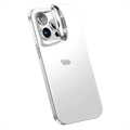 iPhone 14 Pro Max Hybrid Cover med Skjult Stand - Hvid