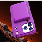 iPhone 17 Pro Hybrid Cover med Spejl og Kortholder - Lilla