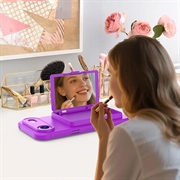 iPhone Air Hybrid Cover med Spejl og Kortholder - Lilla