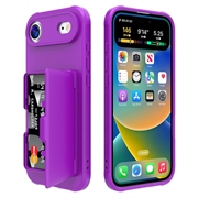 iPhone Air Hybrid Cover med Spejl og Kortholder - Lilla