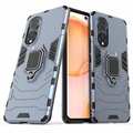Huawei Nova 9/Honor 50 Hybrid Cover med Ring Holder - Blå