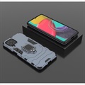 Samsung Galaxy M53 Hybrid Cover med Ring Holder - Blå