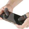 IMAK 1 par fingerhylster åndbart, følsomt, svedsikkert gamingfingerovertræk af sølvfiber til PUBG-mobilspil