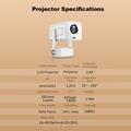 IMC360 Android-projektor med AirPlay og Miracast - hvid