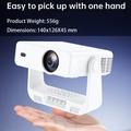 IMC880 bærbar miniprojektor med 4K-videodekodning - Android 14 - hvid