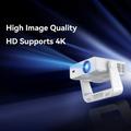 IMC880 bærbar miniprojektor med 4K-videodekodning - Android 14 - hvid