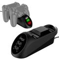 IPEGA PG-9180 Dual Charging Station Game Controller Charging Dock med LED-indikator til PS4 Controller