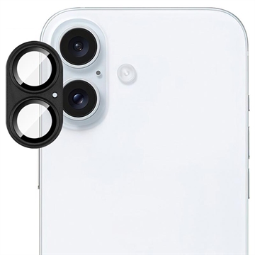 iPhone 17 Imak Fulddækkende kameralinsebeskytter i metal og hærdet glas - Sort