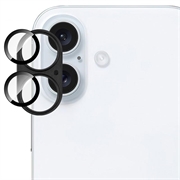 iPhone 17 Imak Fulddækkende kameralinsebeskytter i metal og hærdet glas - Sort