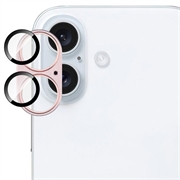 iPhone 17 Imak Fulddækkende kameralinsebeskytter i metal og hærdet glas - Pink