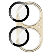 iPhone 17 Imak Fulddækkende kameralinsebeskytter i metal og hærdet glas - Gul