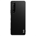 Imak LX-5 Sony Xperia 1 III Hybrid Cover - Karbonfiber - Sort