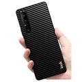Imak LX-5 Sony Xperia 1 III Hybrid Cover - Karbonfiber - Sort