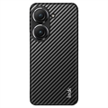 Imak Ruiyi Asus Zenfone 9 Belagt Cover - Karbonfiber - Sort