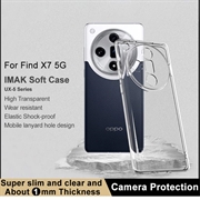 Oppo Find X7 Imak UX-5 TPU Cover - Gennemsigtig