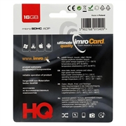 Imro microSDHC-hukommelseskort med SD-adapter - 16GB