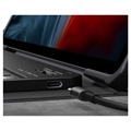 Infiland Samsung Galaxy Tab S7+/S7 FE/S8+ Cover med Bluetooth Tastatur - Sort