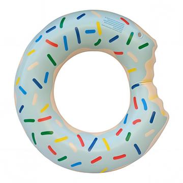 Oppustelig svømmering / svømmebøje til stranden og poolen - Blå donut