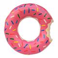 Oppustelig svømmering / svømmebøje til stranden og poolen - lyserød donut