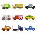Strygemærker med Køretøjer til Tøj - 10 Stk. - Byggeplads Maskiner