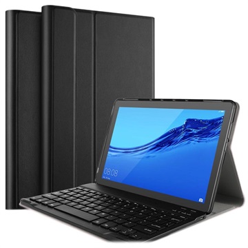 Ivso 2-i-1 Huawei MediaPad T5 10 Cover med Bluetooth Tastatur - Sort