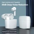 J8 Active Noise Reduction TWS-høretelefoner med opladningsetui - hvid