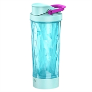 JBB-103 Elektrisk proteinshaker / selvomrørende flaske 600ml - himmelblå