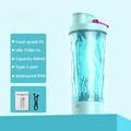 JBB-103 Elektrisk proteinshaker / selvomrørende flaske 600ml - himmelblå