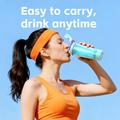 JBB-103 Elektrisk proteinshaker / selvomrørende flaske 600ml - himmelblå