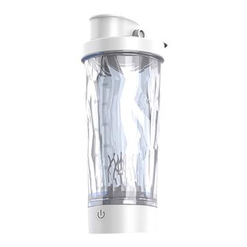 JBB-103 Elektrisk proteinshaker / selvomrørende flaske 600ml - hvid