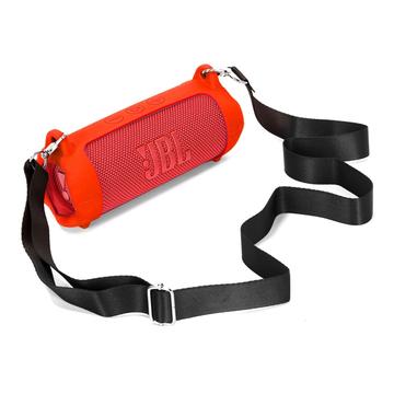 JBL Flip 7 bærbart silikoneetui med skulderrem - sort