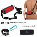 JBL Flip 7 bærbart silikoneetui med skulderrem - sort