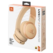 JBL Live 670NC trådløse on-ear-hovedtelefoner med ANC - beige