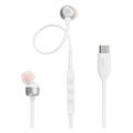JBL Tune 310C Pure Bass USB-C In-Ear-hovedtelefoner - Hvid