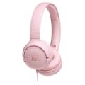 JBL Tune 500 PureBass On-Ear Høretelefoner (Open Box - Fantastisk stand) - Pink