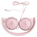JBL Tune 500 PureBass On-Ear Høretelefoner (Open Box - Fantastisk stand) - Pink