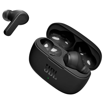 JBL Vibe 200TWS Bluetooth Hovedtelefoner med Opladningsetui (Open Box - Fantastisk stand) - Sort