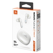 JBL Wave Flex 2 True Wireless øretelefoner med ren baslyd - hvid