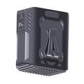 JF130 Bærbar lændevifte med LED-lys - 8000mAh - Sort