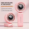 JF133 Bærbar, håndholdt, sammenklappelig ventilator - 3600mAh - lyserød