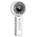 JF133 Bærbar, håndholdt, sammenklappelig ventilator - 3600mAh - Hvid